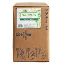 NARVON 5 GALLON BAG IN BOX DEW DROP BEVERAGE / SODA SYRUP