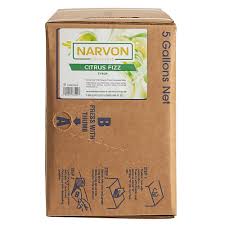 NARVON 5 GALLON BAG IN BOX CITRUS FIZZ BEVERAGE / SODA