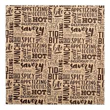 12 X 12 DELI PAPER / SAVORY PRINT / 5,000 PER CASE [CASE]
