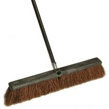 18" PUSH BROOM WITH 60" METAL HANDLE (EACH)