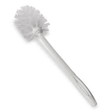 RUBBERMAID / TOILET BOWL BRUSH, 14 1/2", WHITE, PLASTIC