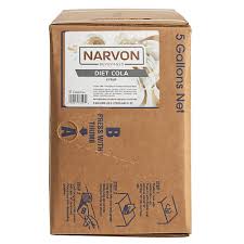 NARVON 5 GALLON BAG IN BOX DIET COLA BEVERAGE / SODA SYRU