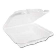9 X 9 / 1 CMPMT / WHITE FOAM HINGED TRAY (150/CS)