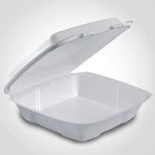 9.5 X 10.33 / 1 CMPMT / WHITE  FOAM HINGED TRAY / 200 PER CS