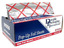 FOIL POP-UP SHEETS / 9" X 10.7 5" (500/BOX) (6/CS)