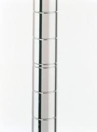 MOBILE SHELVING POST / CHROME 74" (EACH)
