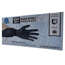 NITRILE GLOVE / SMALL / BLACK  / HD / EMPRESS [10/100/1,000]