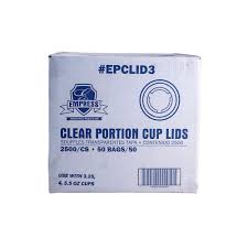 EPCLID3 / 3.25 & 4 OZ PORTION CUP LID [SLEEVE OF 50]