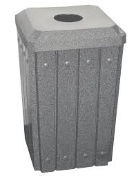 TUFF CAN RECEPTACLE; 32 GALLON, BLACK