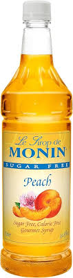 PEACH SUGAR FREE / MONIN / 1 LITER / (4/CS)