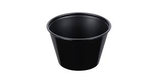 DART 4 OZ BLACK PORTION CUP (1 0/250/2,500)