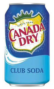 CANADA DRY CLUB SODA / 12 OZ CANS / 24 PACK (CASE)