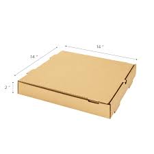 14 X 14 CORRUGATED KRAFT PIZZA BOX (50/CS)