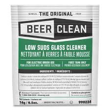 BEER CLEAN / BEER GLASS CLEANER / POWDER PACKS / .5