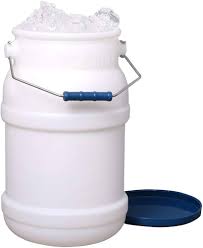 5 GALLON ICE TOTE WITH LID AND MOUNTING BRACKET / ICE BUCKET