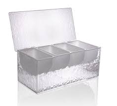 4 PINT CONDIMENT HOLDER / FRUIT TRAYS / WITH ICE