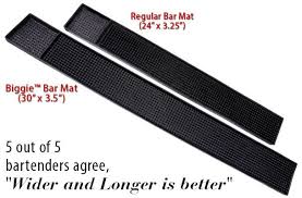 BIGGIE BAR MAT (BLACK)