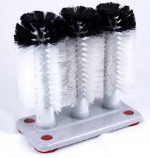 3 BRUSH GLASS WASHER - THICK BASE