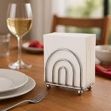 2 POCKET NAPKIN CADDY CHROME