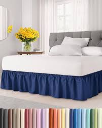 BED SKIRT / POISED NAVY / QUEEN / 60 X 80 X 15