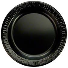 GENPAK ELITE 6" BLACK PLATE LAMINATED FOAM | 1000/CS 10