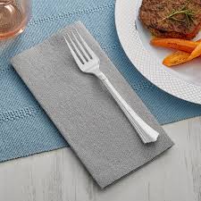 BLACK LINEN LIKE NAPKIN / FLAT PACK / 16 X 16 500 PER CASE