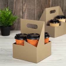 4 CUP HANDLED CARDBOARD DRINK CARRIER (200/CS)