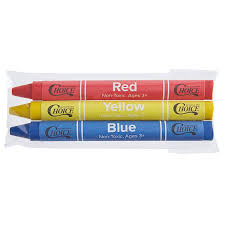 CRAYONS / 3 PACK / CELLO WRAPPED (1,000/CS)