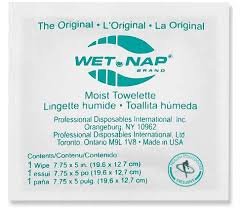 WET NAP / MOIST TOWELETTE / 5 X 7  (1,000/CASE)
