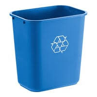 28 QT. / 7 GALLON BLUE RECTANGULAR RECYCLING