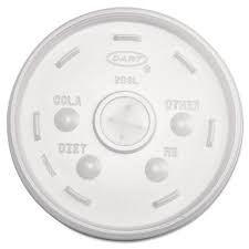 20SL / DART TRANSLUCENT STRAW  SLOT LID / FITS 32 OZ FOAM CUP