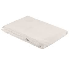 SHOWER CURTAIN, BEIGE, WITH 12" SHEER VOILE WINDOW, 71 X