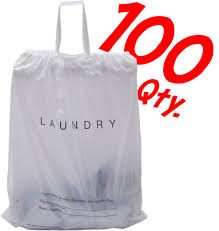 HOTEL LAUNDRY BAG WITH DRAWSTRING / 18" X 19" / 100