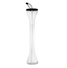 PARTY YARD / 24 OZ / WITH BLAC K LID & STRAW / CLEAR (EACH)