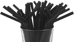 WRAPPED BLACK STRAWS / 8" (50/250/12,500) [WBS] [EACH]
