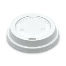 HOT CUP LID / WHITE / FITS 10-20 OZ BOARDWALK HOT CUP