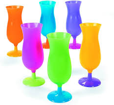 14 OZ BARCONIC PLASTIC HURRICA NE GLASS (5/PACK)