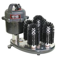 5 BRUSHES WITH ALUMINUM BASE GLASS WASHER