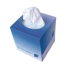 CUBE FACIAL TISSUE CUBE BOX, 2-PLY, WHITE, 85 SHEETS/BOX,
