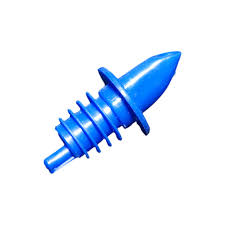 BLUE PLASTIC POUR SPOUTS (DOZEN)