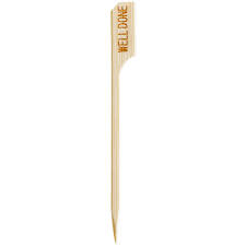 WELL DONE / BAMBOO MEAT MARKER / 3.5 INCH / 100 PER PACK