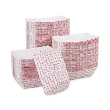 1 LB PAPER FOOD BASKETS, RED/WHITE (1,000/CS)