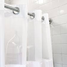SHOWER CURTAIN / DOUBLE H / WHITE / 71 X 74 / HOOKLESS