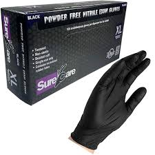 NITRILE POWDER-FREE /  EXTRA LARGE / BLACK / 100 PER BOX