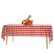 AEP 54X108 RED GINGHAM TABLE COVER