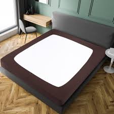 FITTED BOX SPRING WRAP / QUEEN / BROWN / 60 X 80 + 105 (EACH)