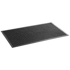 3' x 5' BLACK RUBBER ANTI-FATIGUE FLOOR MAT WITH