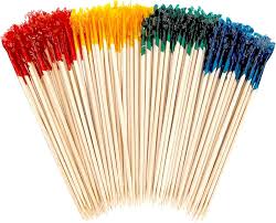 FRILL PICK / 4" / ASSORTED COLORS / 1,000 PER PACK [EACH]