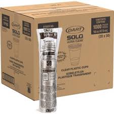 DART TP16D / 16 OZ PET CUP / U LTRA CLEAR (20/50/1,000)