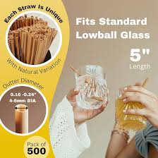 5" HAY STRAWS / NATURAL WHEAT BIODEGRADABLE (500/PACK)